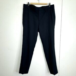 J.LINDEBERG Grant Tech Pants 100% Linen Navy Trousers EU 52 US Large 36x30